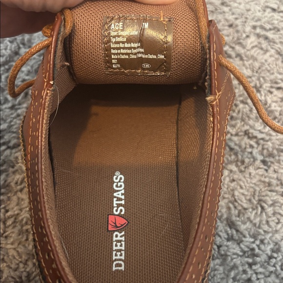 Deer Stags Tan Leather Oxfords - Picture 2 of 4
